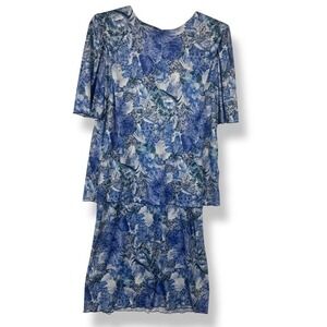 Vintage 90s Leni Leni Dress Women's Size 18W Plus Size‎ Cottagecore Floral USA